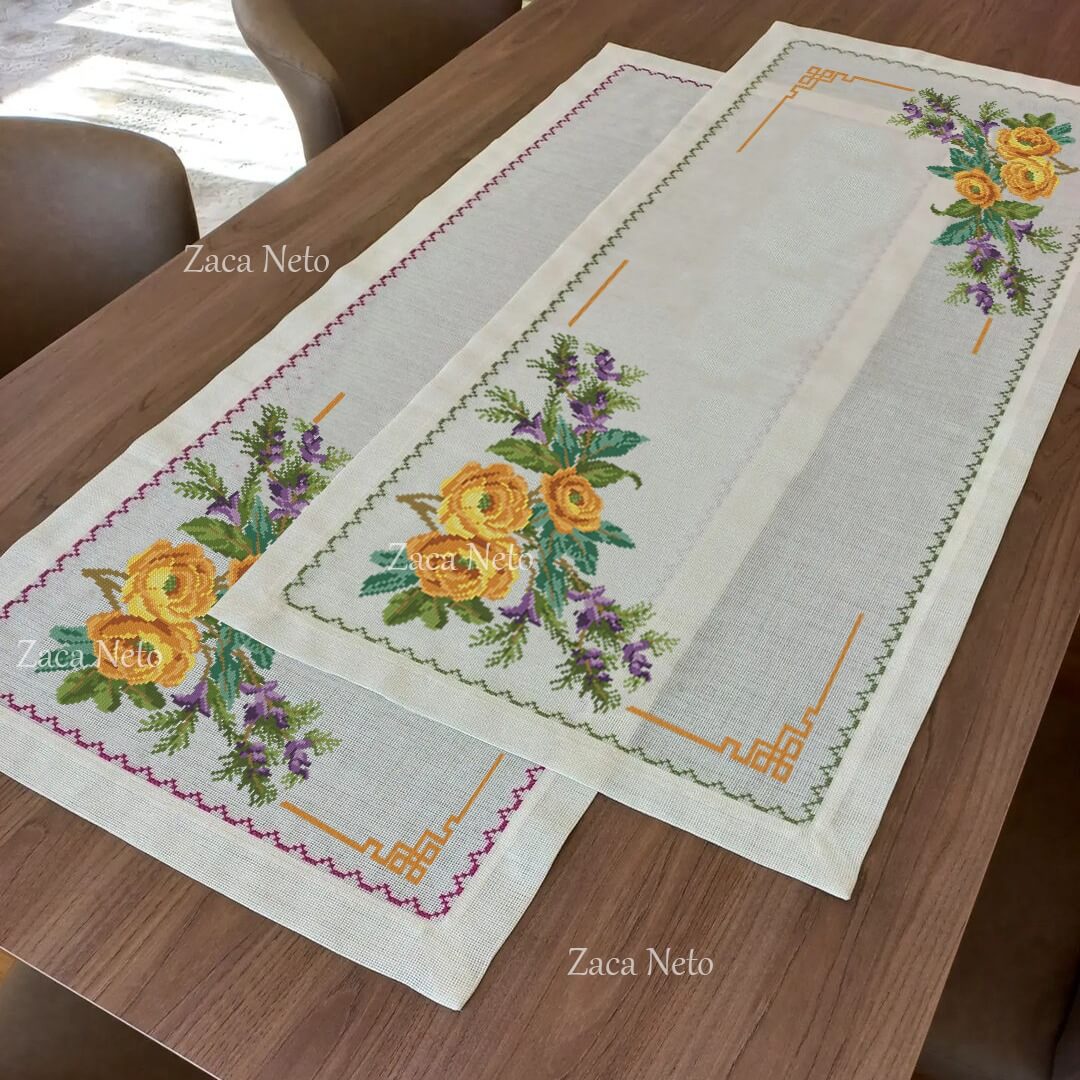 ponto cruz flores para iniciantes