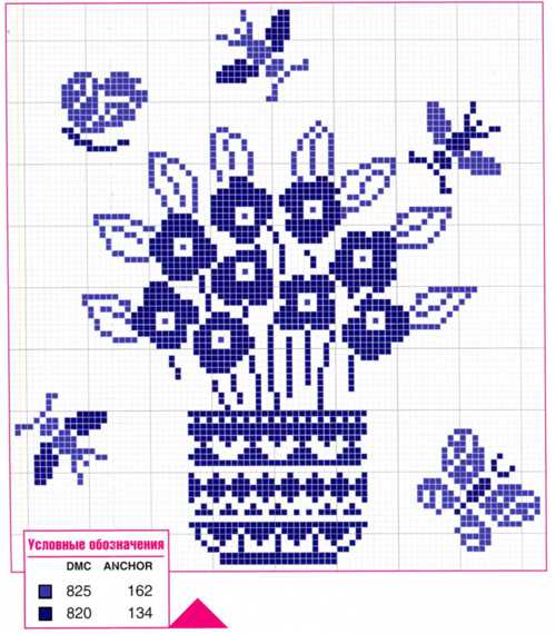 ponto cruz flores em tons pastel