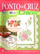 Padrões de ponto cruz geométricos para caminhos de mesa