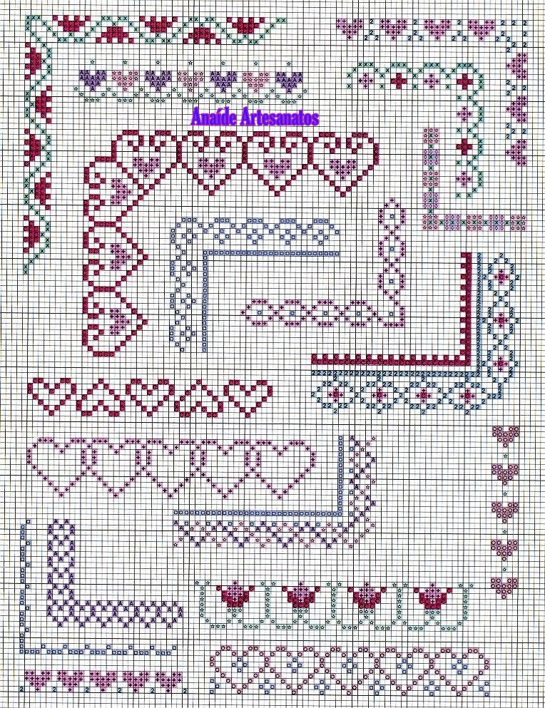 alfabetos ponto cruz para imprimir