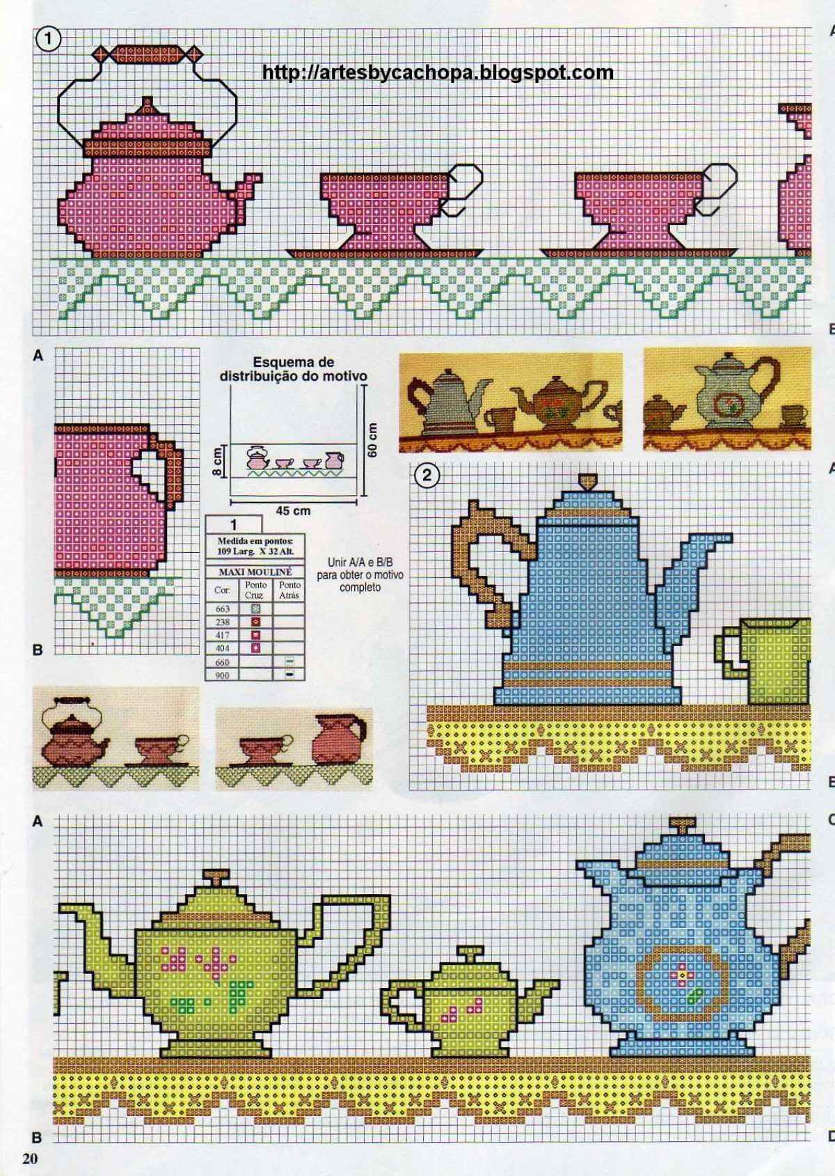 gráficos de ponto cruz de flores para imprimir pdf