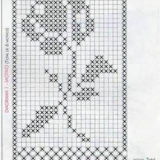 gráficos de tapetes de crochê filé para imprimir