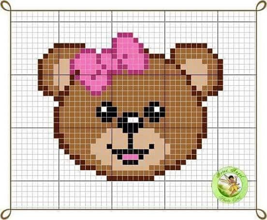 gráfico ponto cruz com nome de bebê