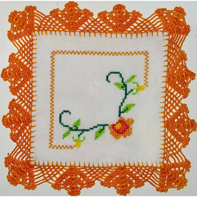 padrões ponto cruz flores para imprimir