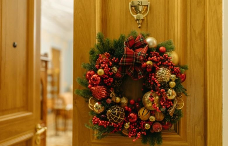 ideias criativas guirlanda natal fuxico