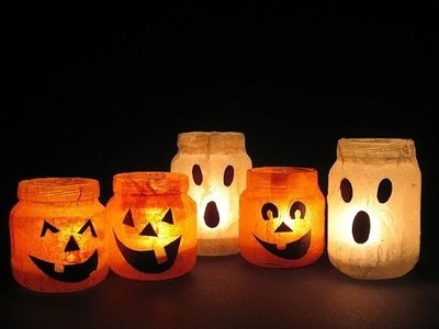enfeites halloween com lixo reciclável