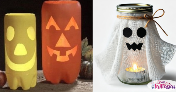 como fazer decoração de halloween com material reciclado