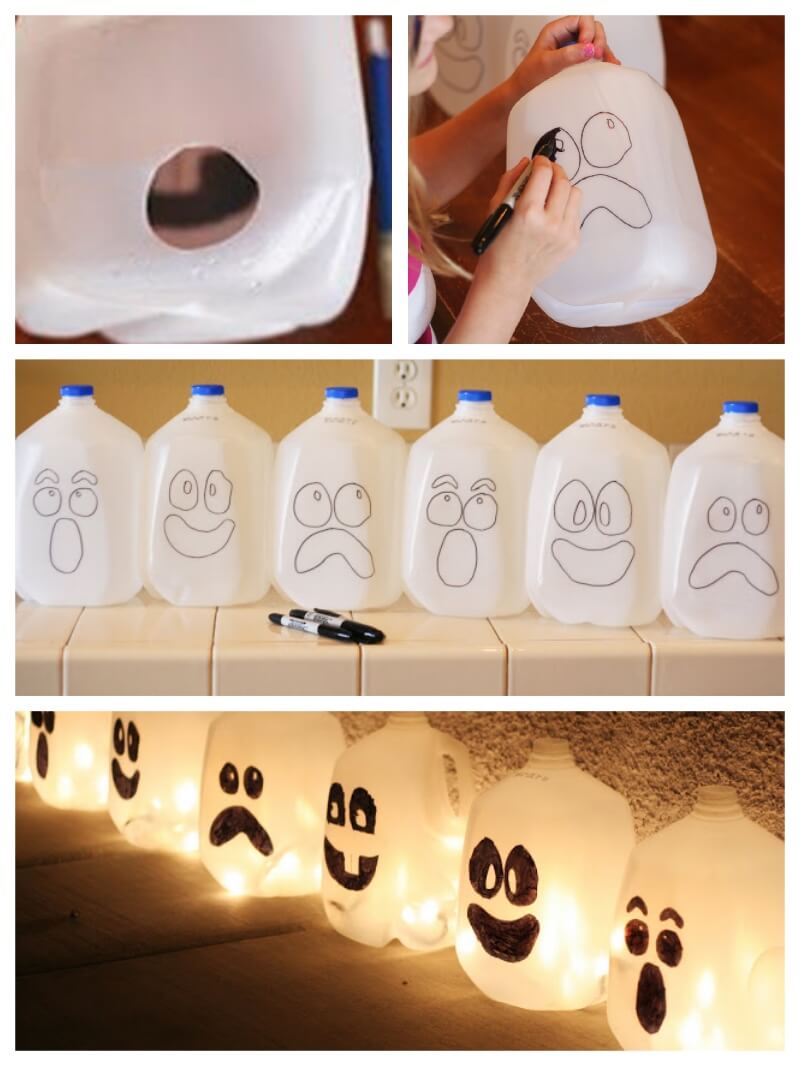 halloween com rolo de papel higiênico