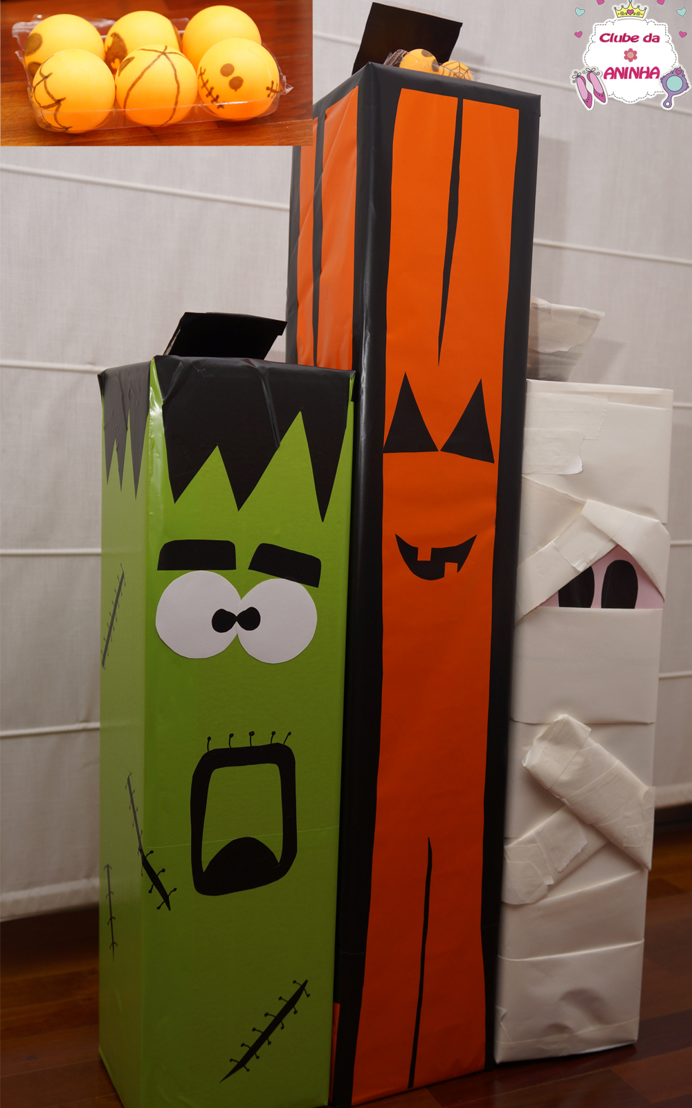 halloween com garrafa pet