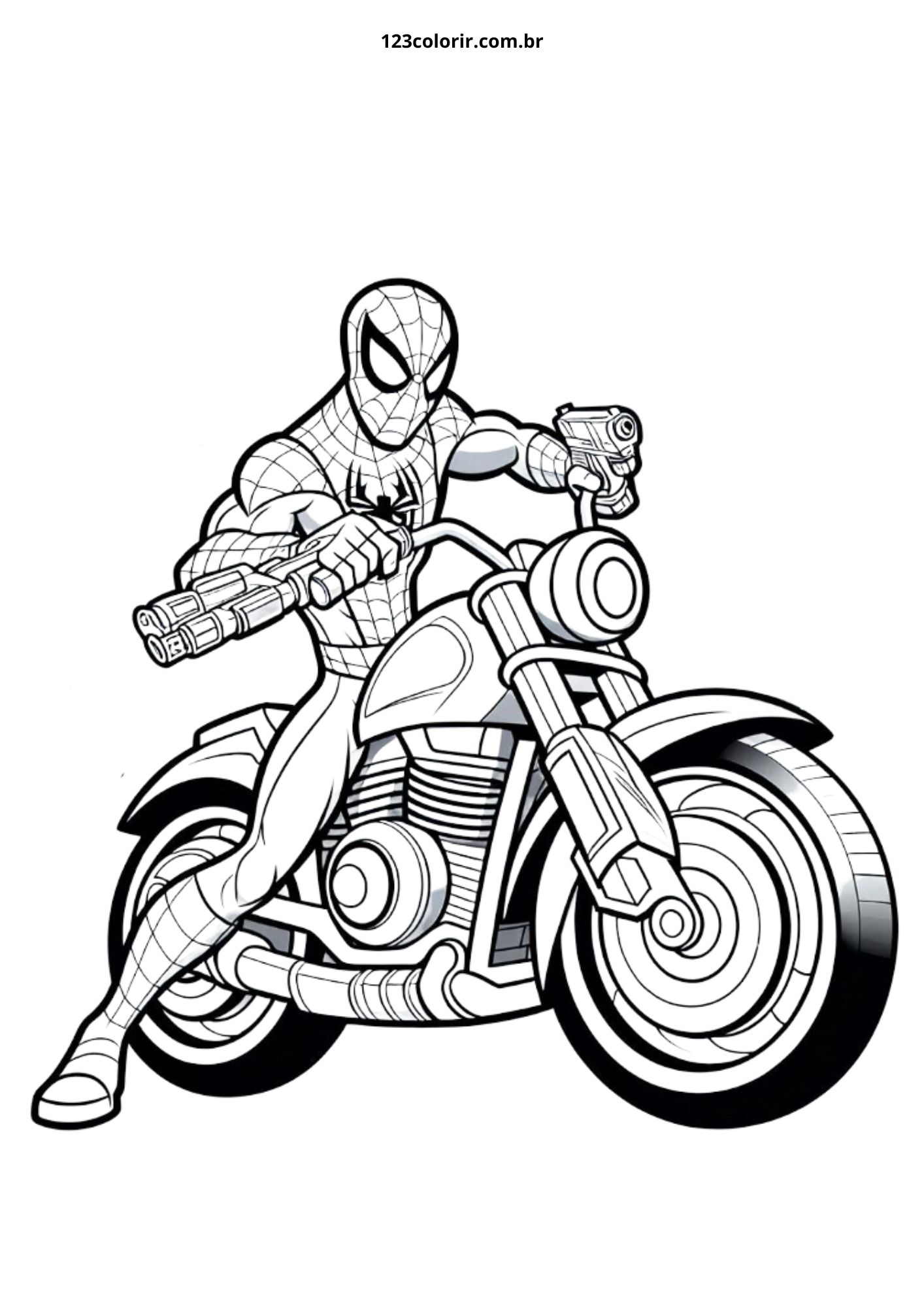 melhores desenhos homem aranha para colorir em familia