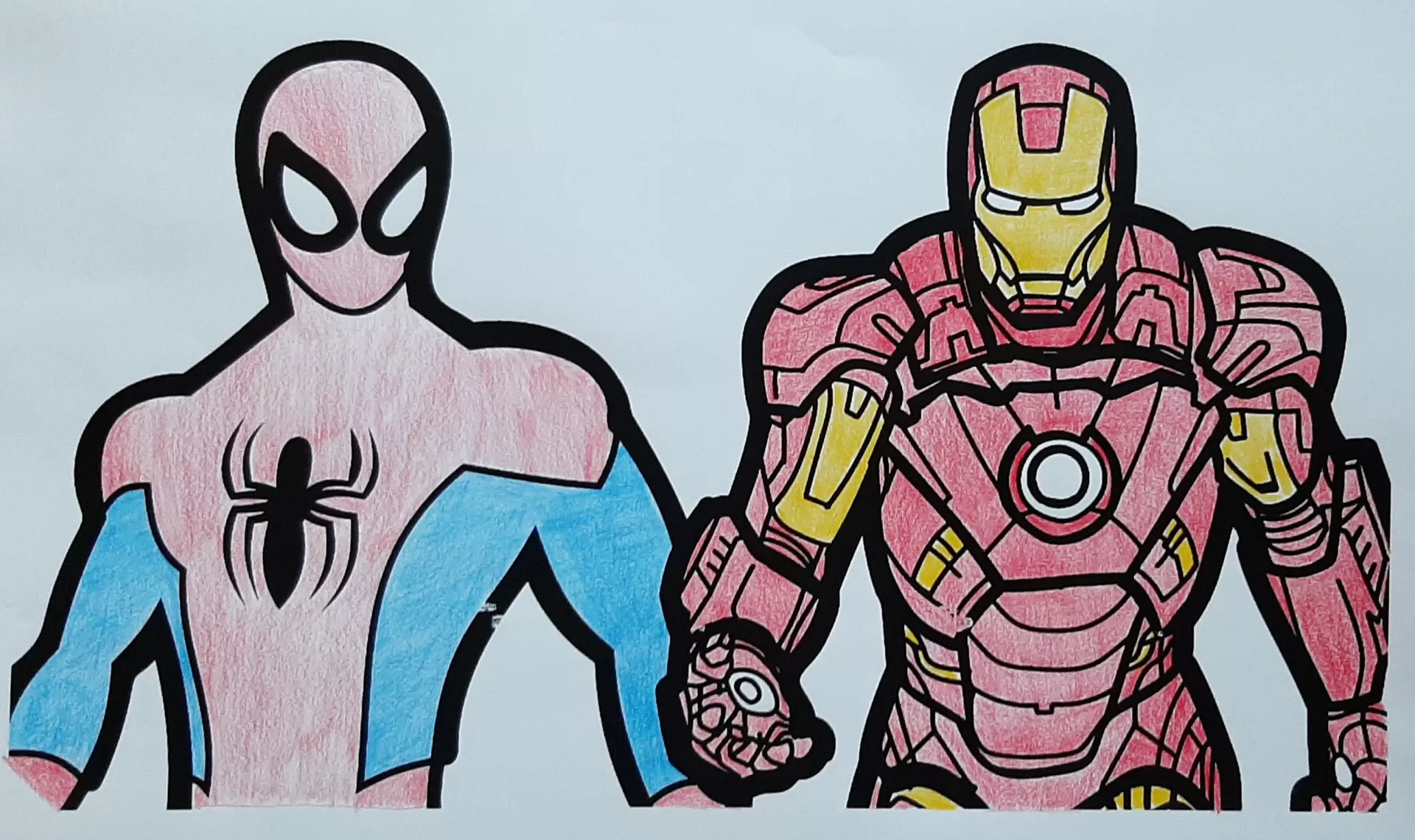 desenho do traje clássico do homem aranha para colorir