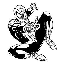 homem aranha para colorir