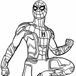 homem aranha para colorir vs homem de ferro para colorir