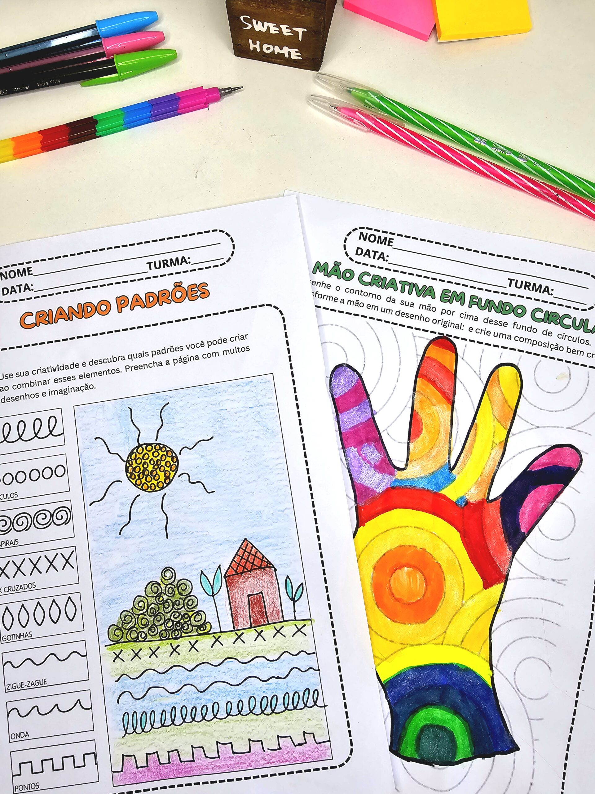 erros comuns ao criar caderno de atividades