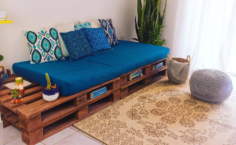ideias criativas com paletes para casa