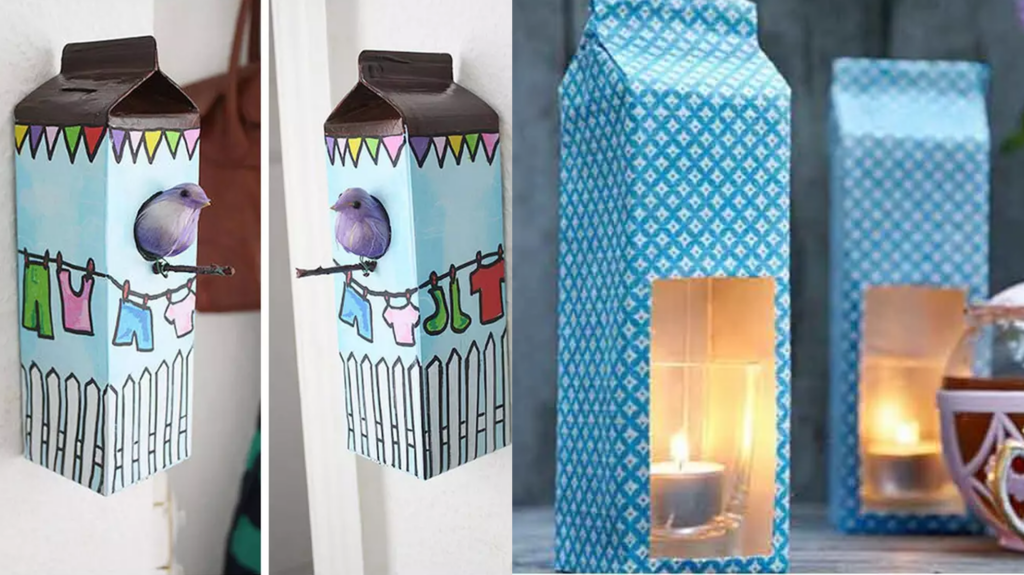 ideias criativas de decoração com reciclagem