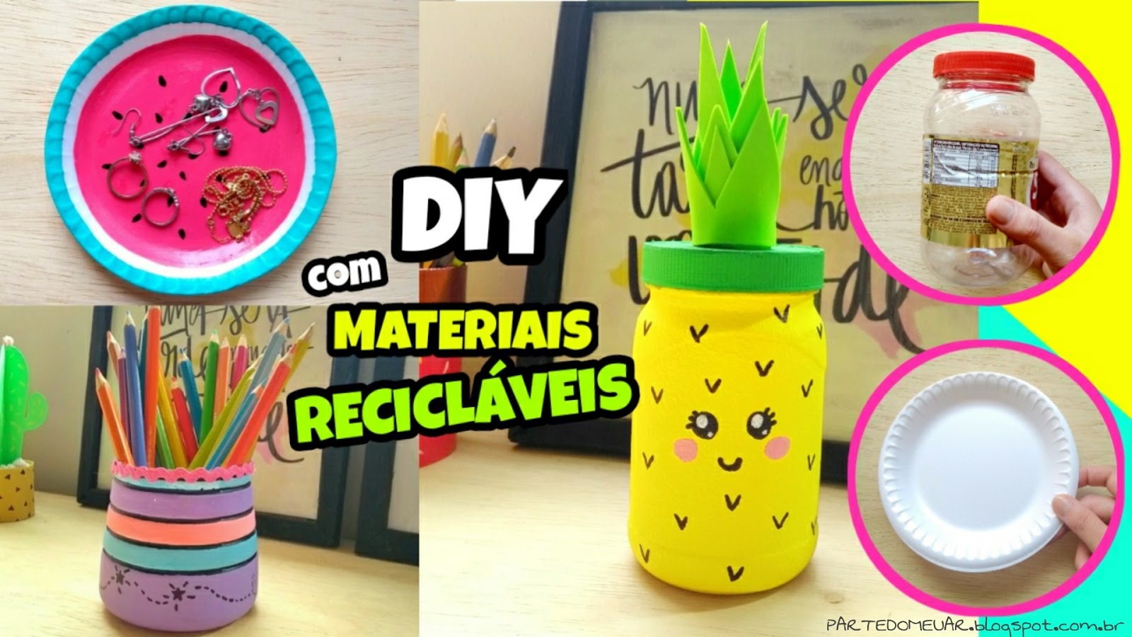 reciclagem criativa para crianças