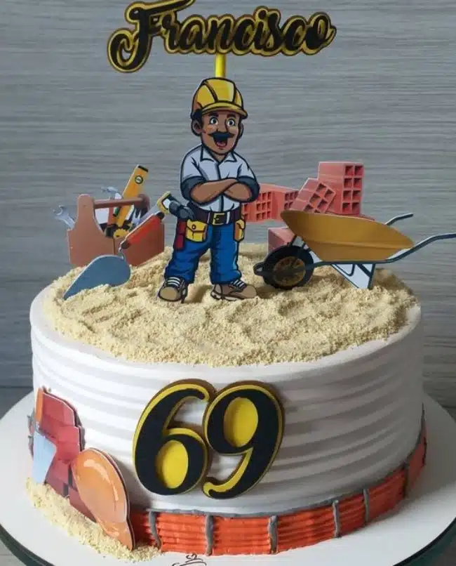 bolo masculino de chantininho