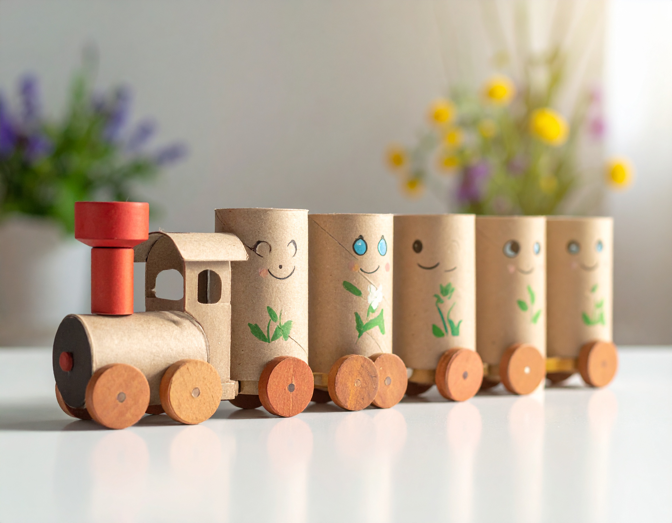 brinquedos de ação reciclados