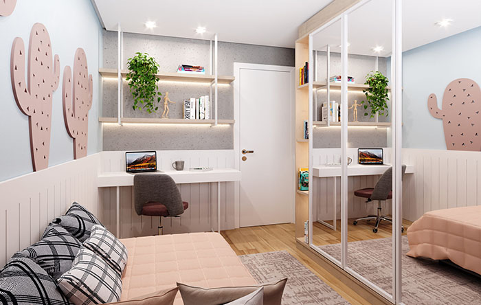 ideias criativas para decorar quarto pequeno