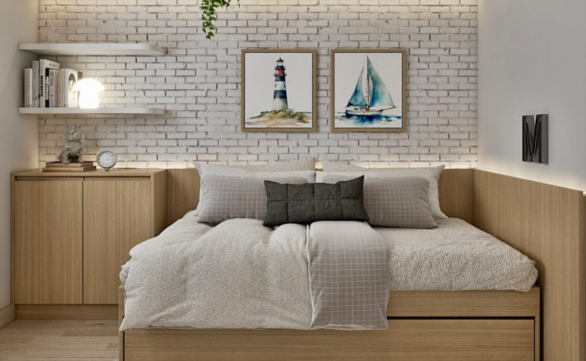 decoração quarto minimalista vs boho