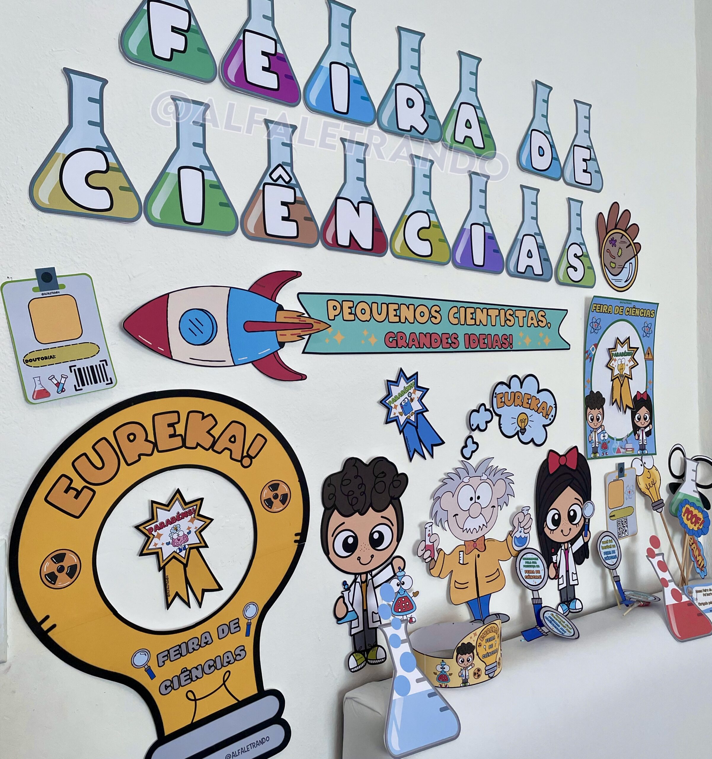 lembrancinha feira de ciências personalizada