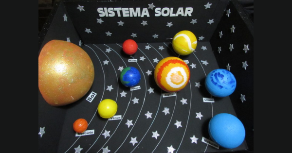 como fazer maquete sistema solar passo a passo