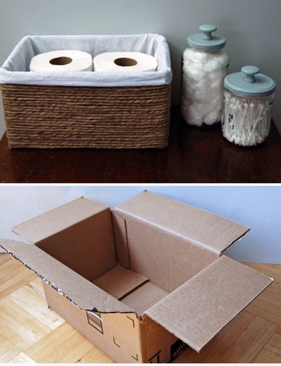 objetos decorativos com material reciclado