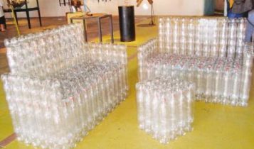 objetos decorativos com material reciclado