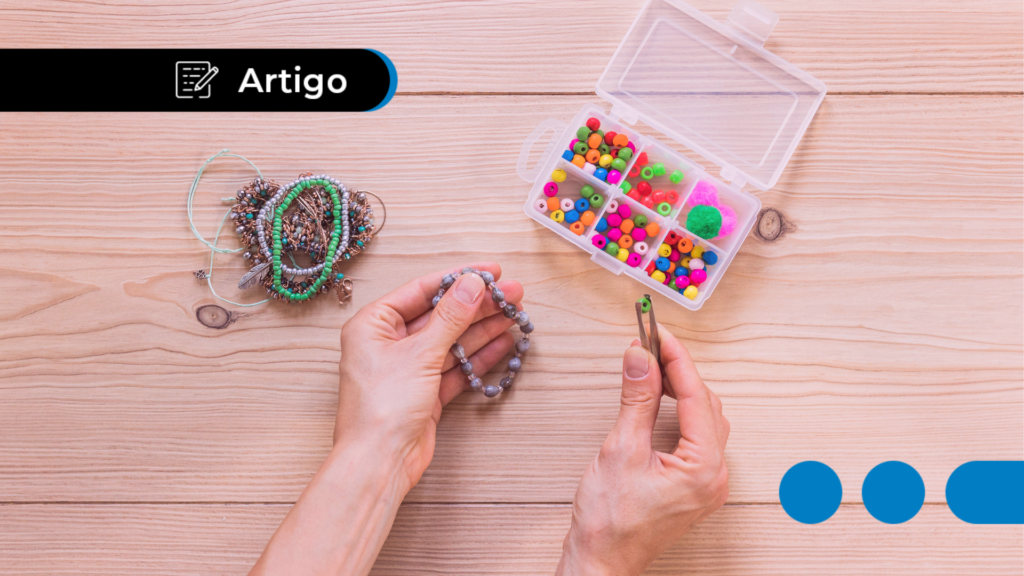 como fazer pulseira de miçangas com nome