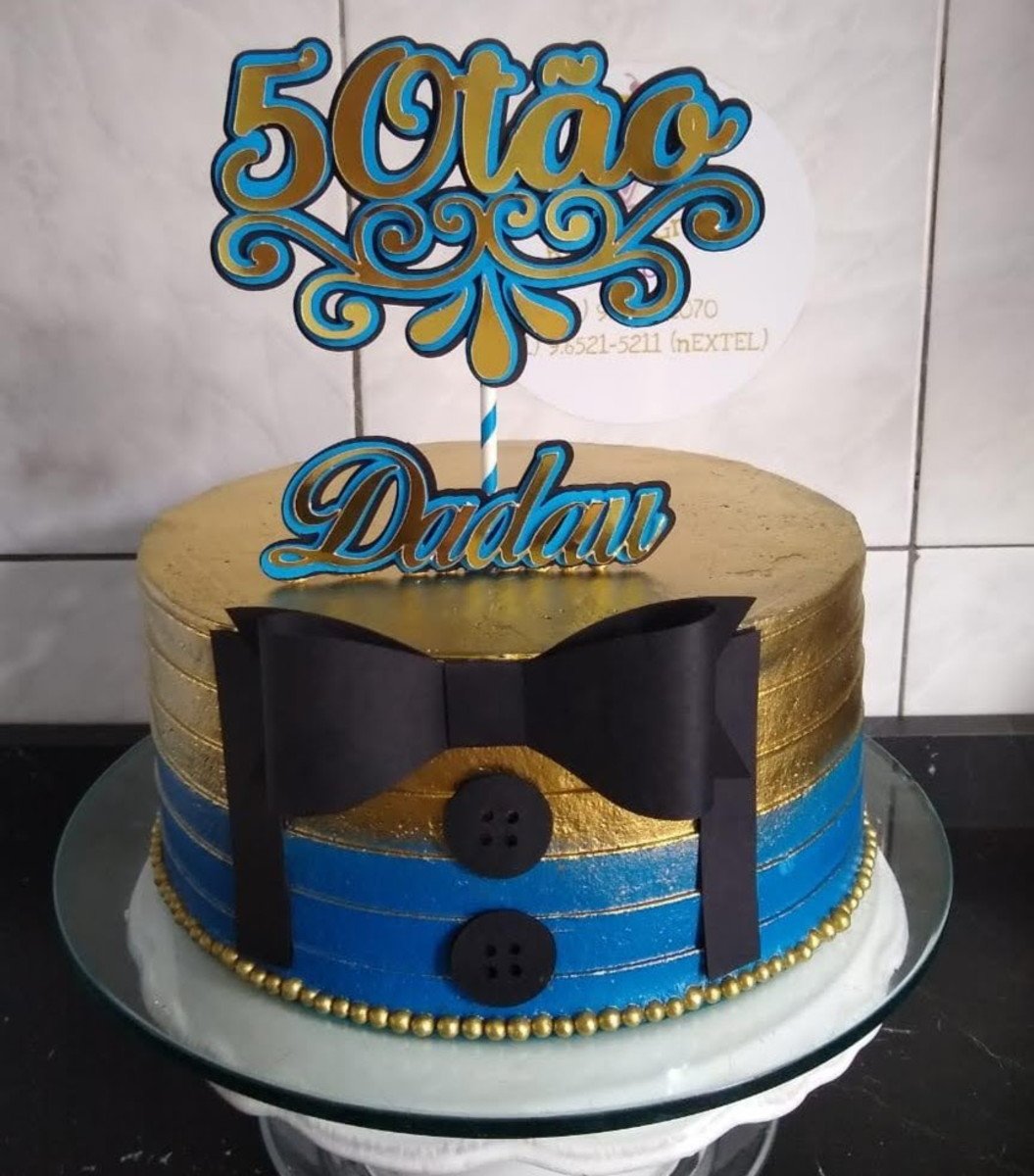 topo de bolo masculino 40 anos