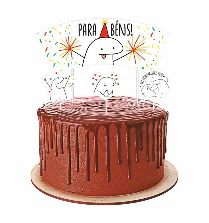 topo de bolo masculino simples