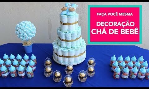 como fazer bolo de fraldas para chá de bebê