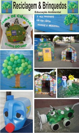 como fazer maquete de reciclagem para feira