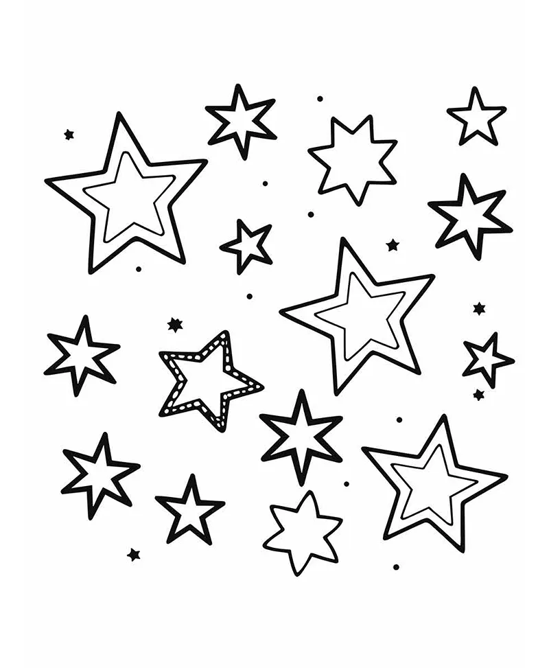 estrelas e planetas para imprimir