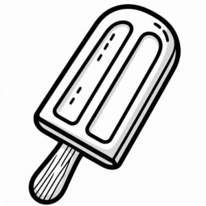 imagem de picolé para colorir