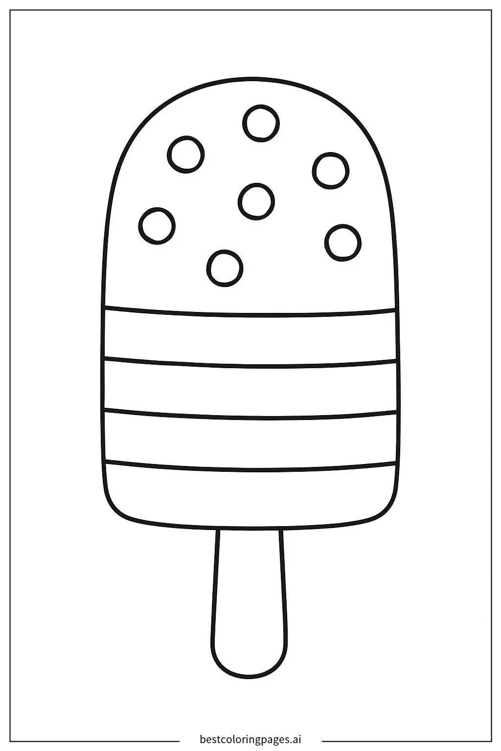 imagem de picolé para colorir