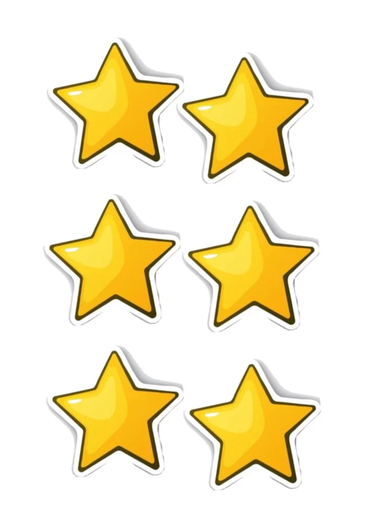 silhueta de estrela para artesanato