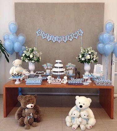 ideias de mesa cha de bebe simples e barata