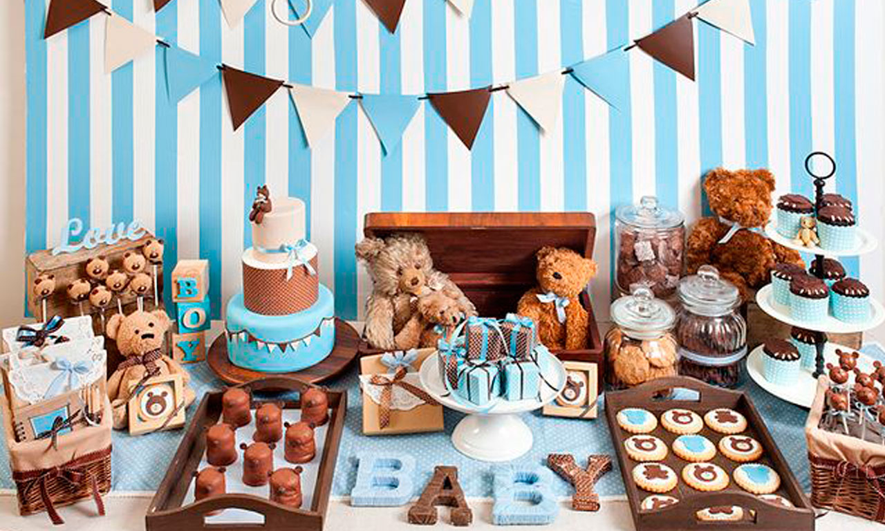 mesa cha de bebe luxo versus rustico qual escolher