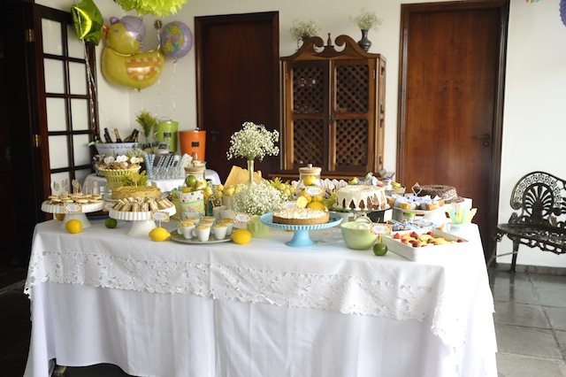 erros comuns na decoracao mesa cha de bebe