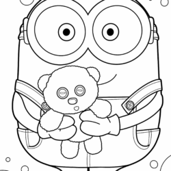 desenhos dos minions para imprimir e colorir