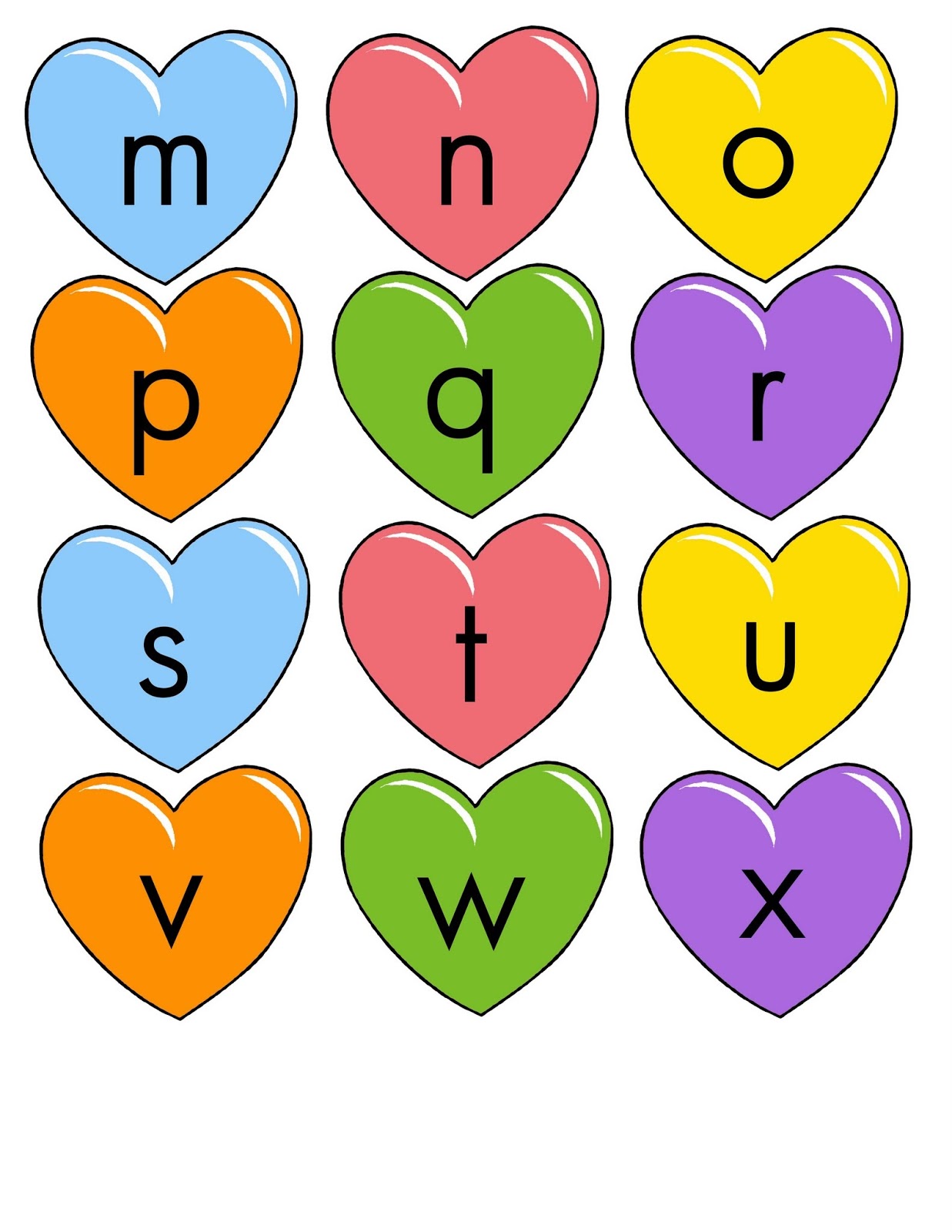 coração para imprimir dia dos namorados