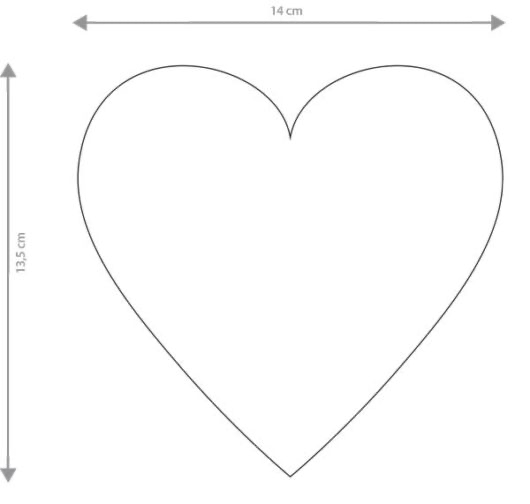 coração para imprimir em PDF