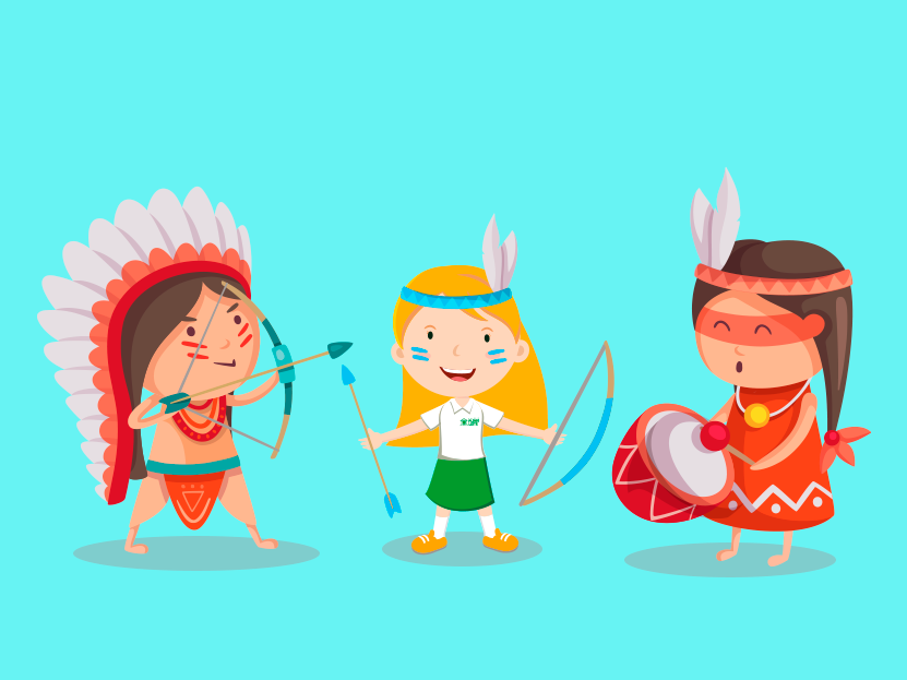 desenhos de indios coloridos para imprimir