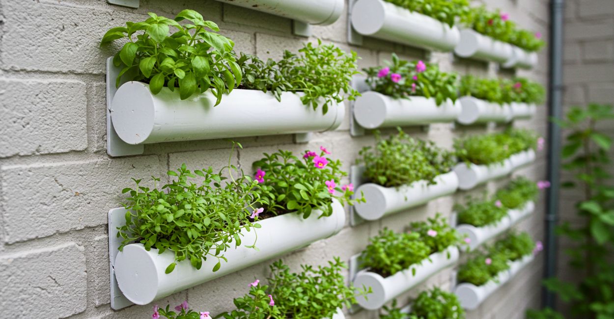 ideias de jardim de cano pvc para iniciantes