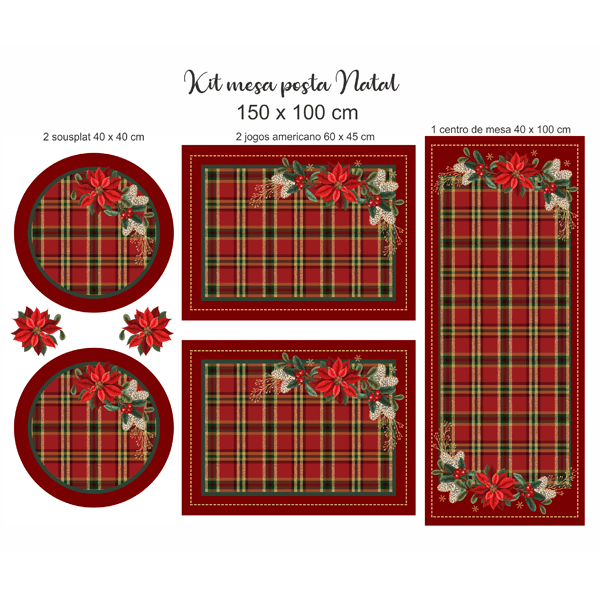 Guia Completo de Medidas para Peças de Jogo de Cozinha em Tecido