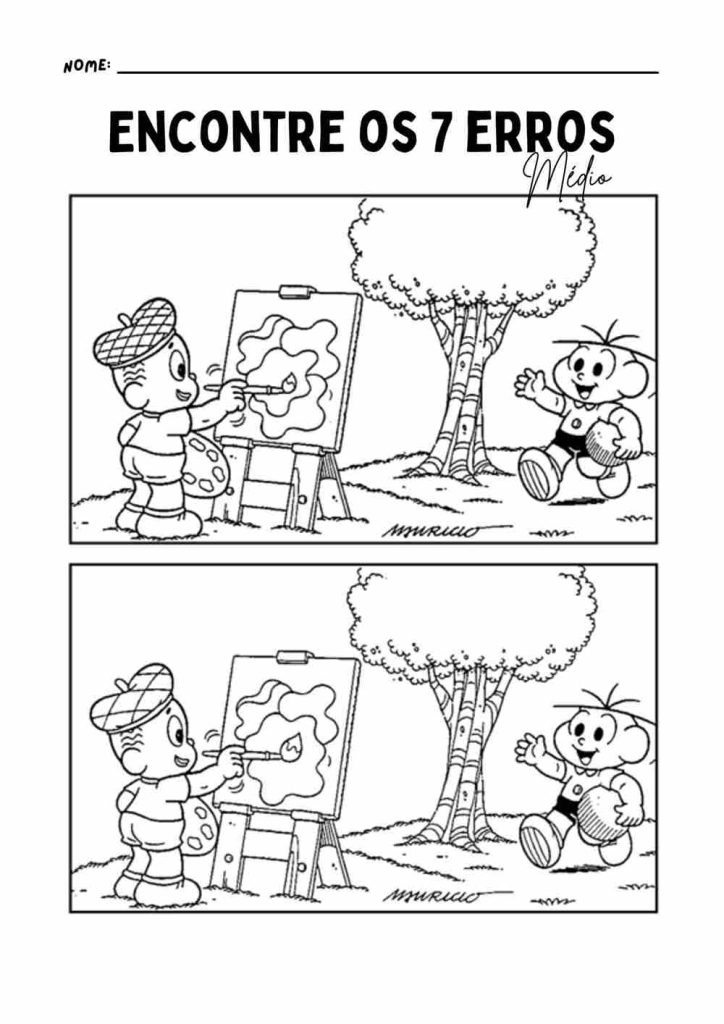 desenhos do jogo dos 7 erros para imprimir