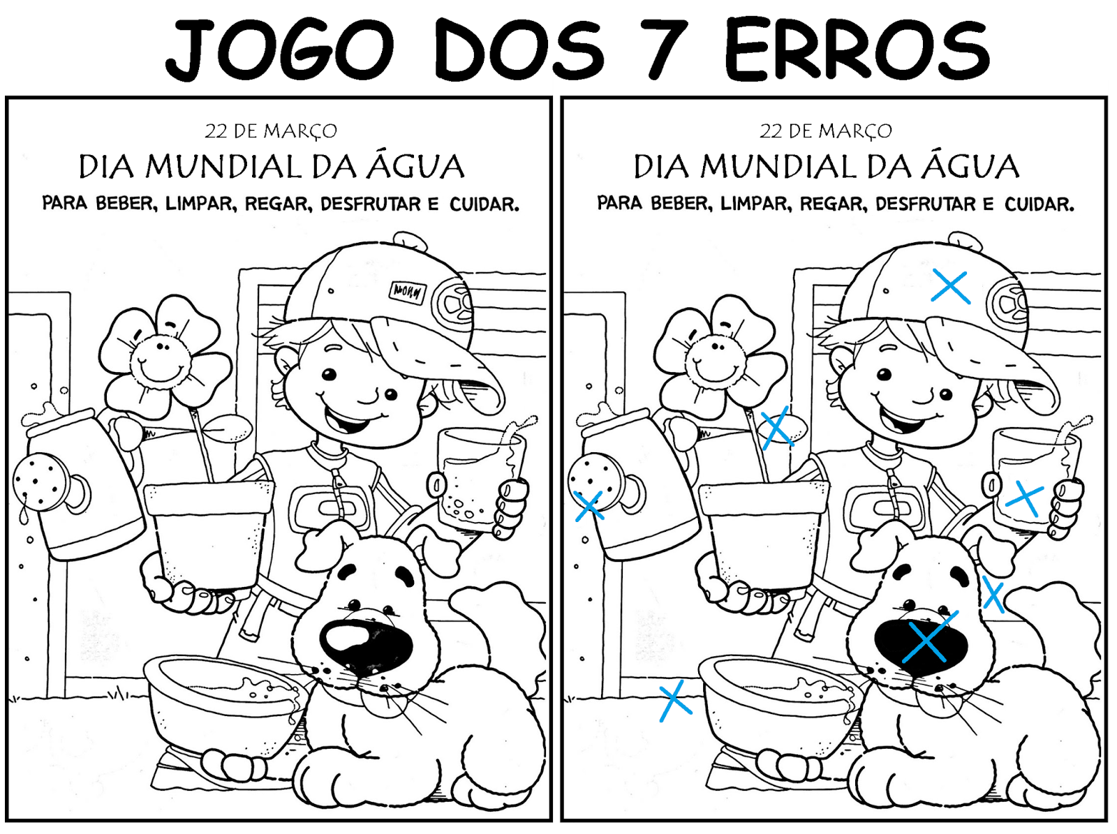 jogo dos 7 erros animais para imprimir