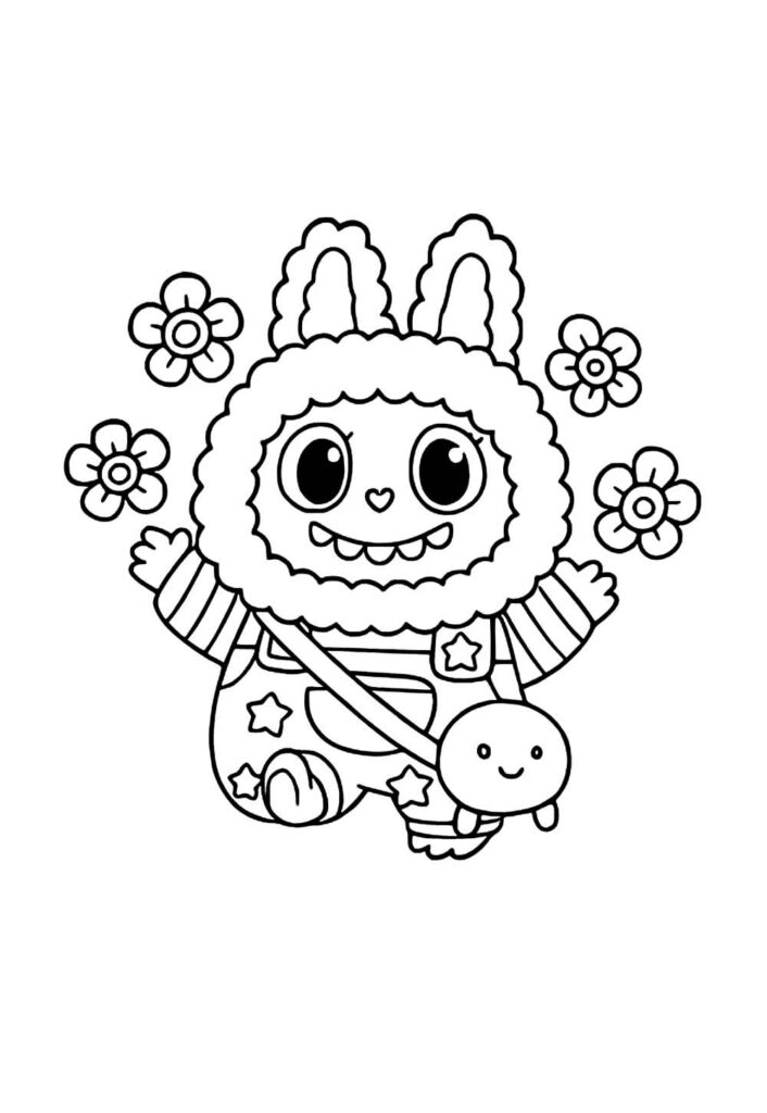 Labubu para colorir online